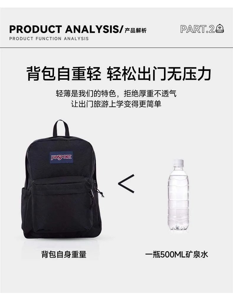 JanSport Unisex 26L Backpack with Laptop Sleeve and Side Pockets